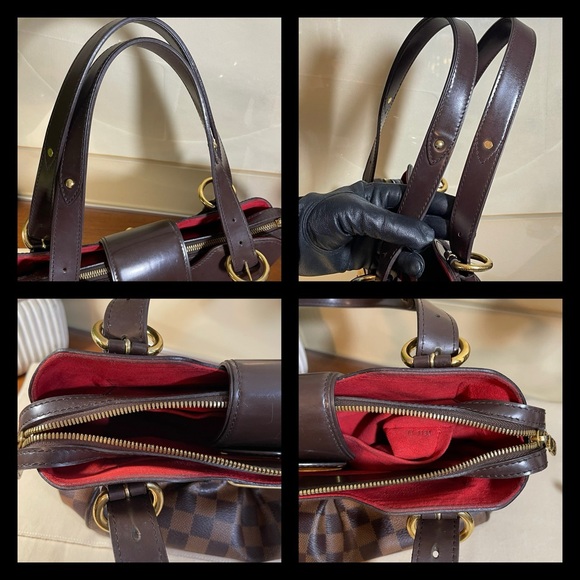 Louis Vuitton Sistina Pm Damier Ebene Shoulder Bag & Matching Sistina Wallet - Picture 7 of 14